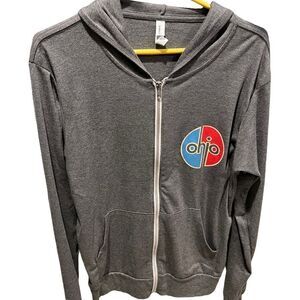 Bella Canvas “Ohio” grey full zip light weight hoodie
